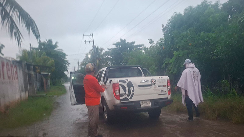 Emiten alerta por lluvias en la región del Soconusco en Chiapas 