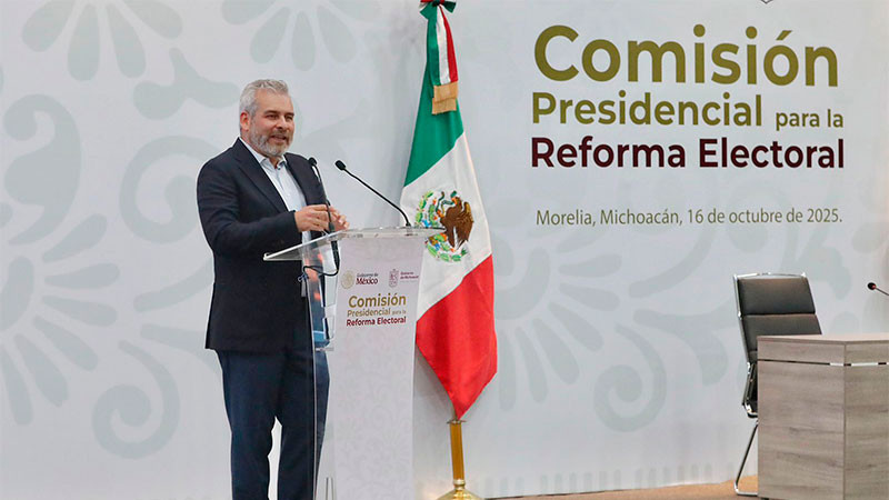 Necesarias las propuestas ciudadanas para reforma electoral de fondo: Bedolla  