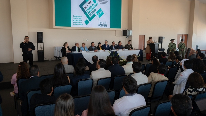 Inaugura Secretaría de Salud Foro Estatal de Investigación en Salud en Querétaro 