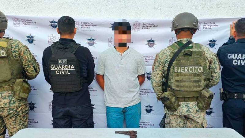 Blindaje Morelia: detienen a un hombre armado 