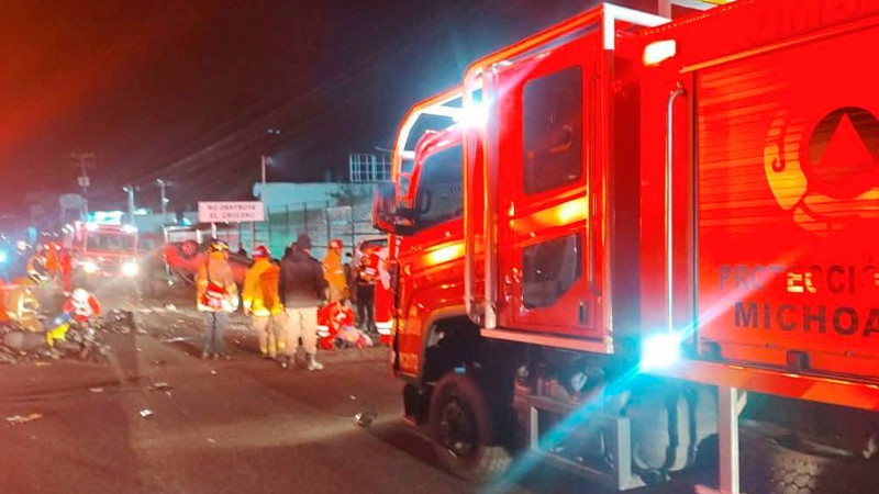 Accidente vehicular en Morelia, Michoacán deja cuatro heridos 