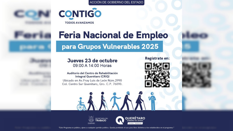 Impulsa ST la inclusión laboral con la Feria Nacional de Empleo para Grupos Vulnerables 2025 