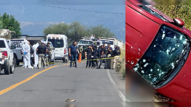 Hasta 50 balazos le dieron a subdirector de la Policía de Indaparapeo, Michoacán, y aún volcado le siguieron disparando; Policías, en la mira del crimen: suman 28 agentes asesinados en 2025 