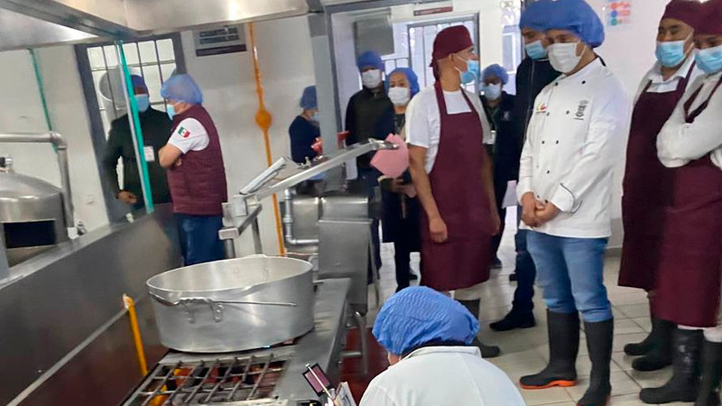 Cocinas de los penales de Michoacán certificadas por estándares de higiene 