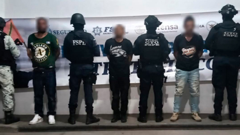 Caen tres presuntos generadores de violencia en Villagrán, Guanajuato 