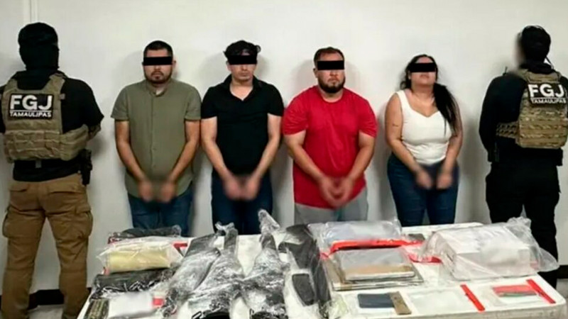 En múltiples operativos detienen a 4 presuntos miembros de organización criminal de Tamaulipas