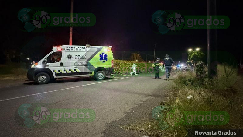 Muere motociclista tras accidentarse en la Salida a Quiroga de Morelia, Michoacán