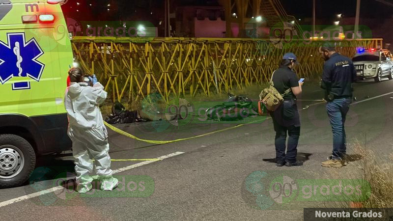 Muere motociclista tras accidentarse en la Salida a Quiroga de Morelia, Michoacán