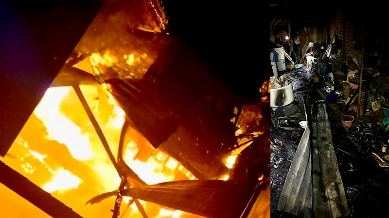 Incendio consume vivienda en Tangancícuaro, Michoacán