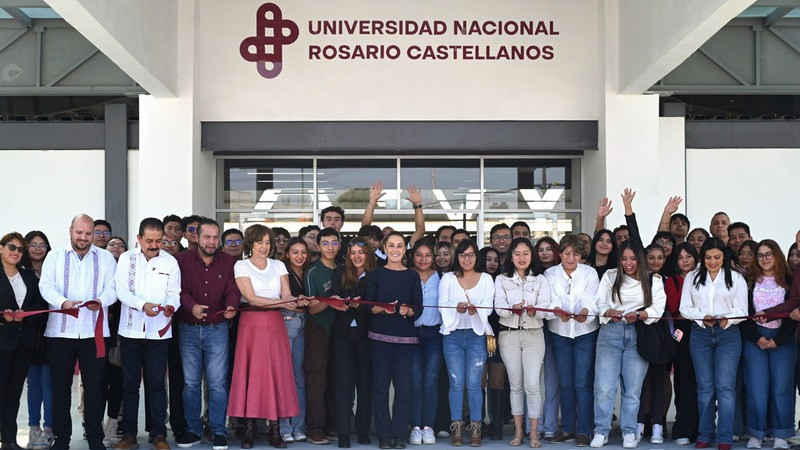 Inaugura Presidenta Claudia Sheinbaum nuevo plantel de la Universidad Nacional Rosario Castellanos en Chalco, Estado de México