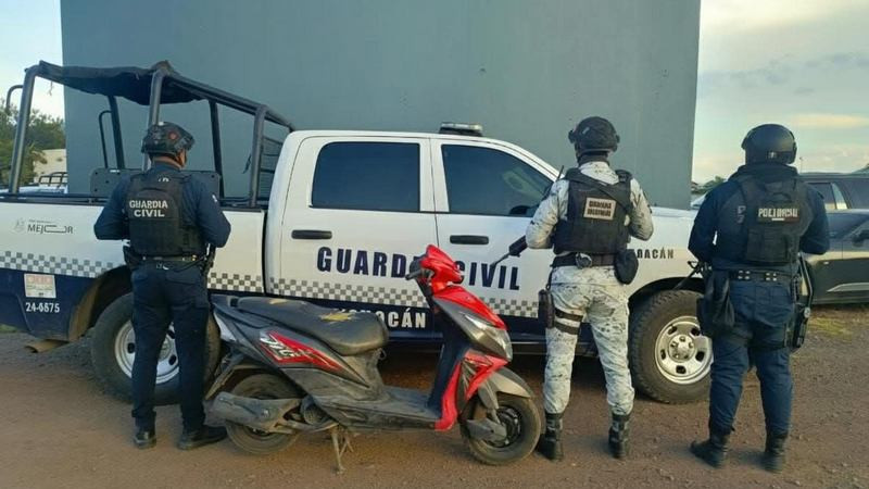 Detienen a menor con una moto con reporte de robo en Zamora, Michoacán