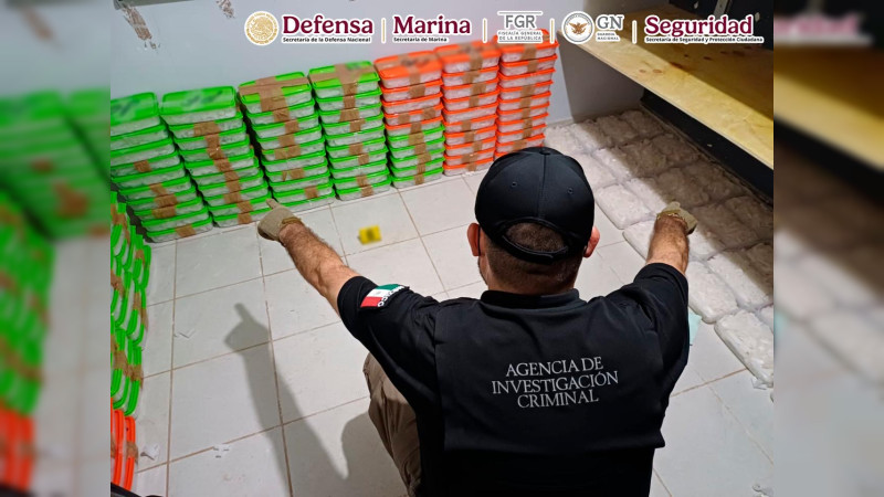 Golpe contundente al crimen en Sinaloa: decomisan media tonelada de estupefaciente en una bodega de Culiacán