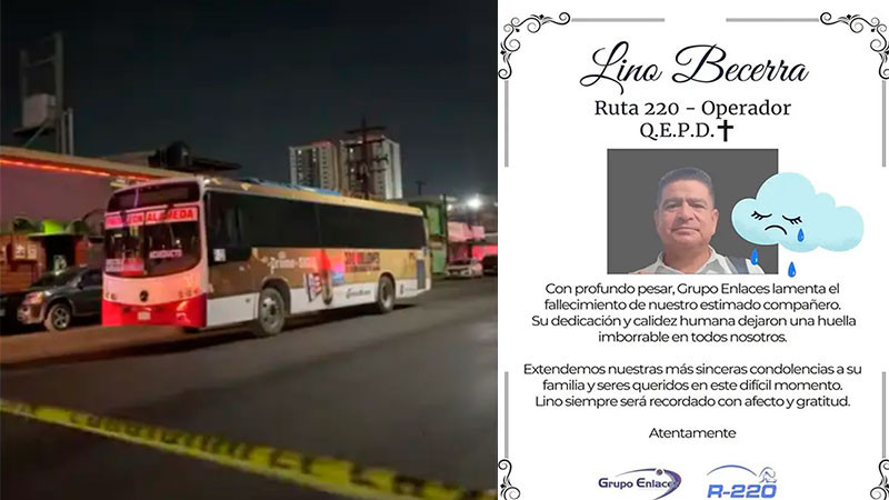 Chofer de camión fallece tras discutir con un pasajero en Monterrey, Nuevo León