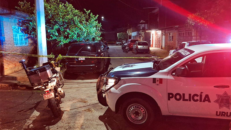 Ataque armado deja un fallecido y un lesionado en la colonia 22 de Octubre de Uruapan, Michoacán