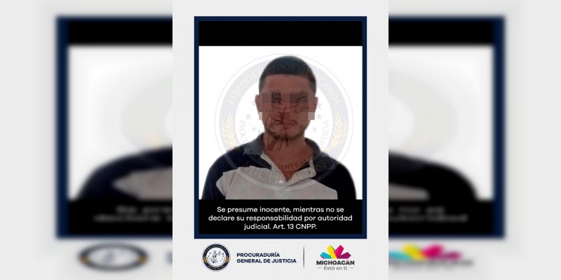 Detienen a presunto responsable del asesinato de dos personas ocurrido en Tiripetío, Morelia 