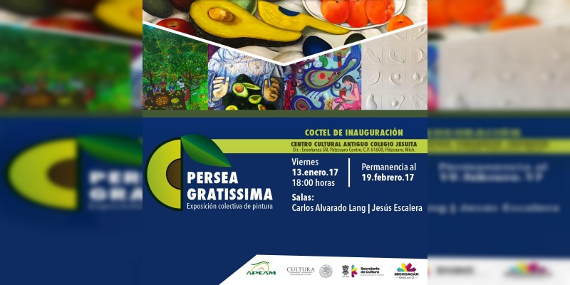 Exposición Persea Gratissima, hoy en el Centro Cultural Antiguo Colegio Jesuita 