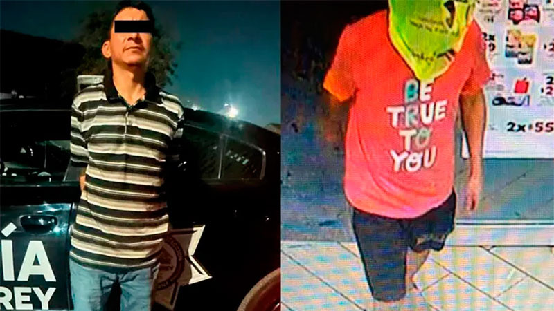 Detienen a ladrón que se cubría el rostro con bolsas de plástico para cometer los robos en Monterrey, Nuevo León
