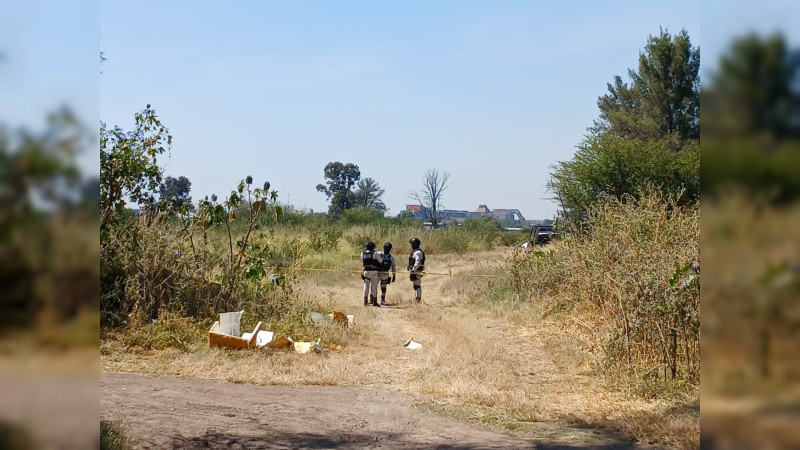 Encuentran cuerpo encobijado en zona de cultivo de Celaya, Guanajuato 