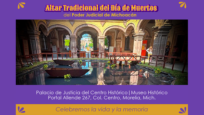 El Poder Judicial recrea oficios y tradiciones en su Altar de Día de Muertos 2025 