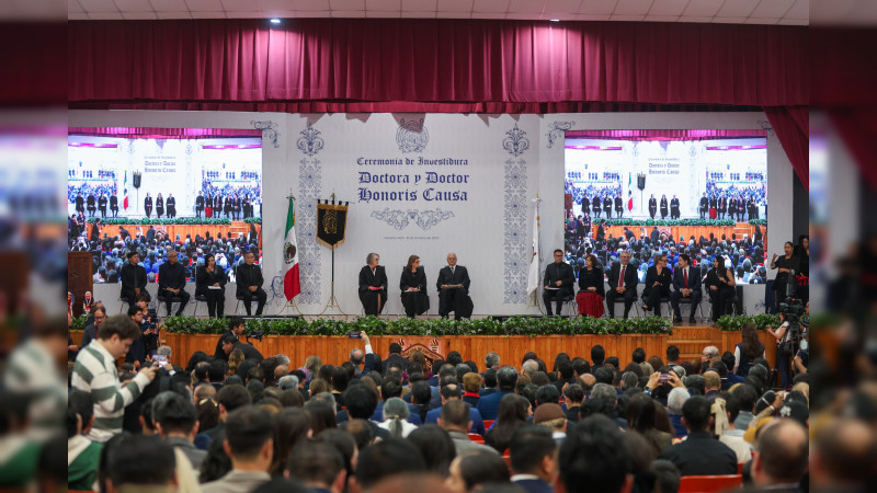  Universidad Michoacana reconoce trayectorias excepcionales, otorga el Grado Doctora y Doctor Honoris Causa  