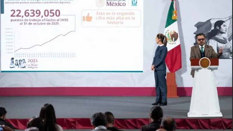 Empleo en México alcanza cifra récord con más de 22.6 millones de puestos registrados ante el IMSS 