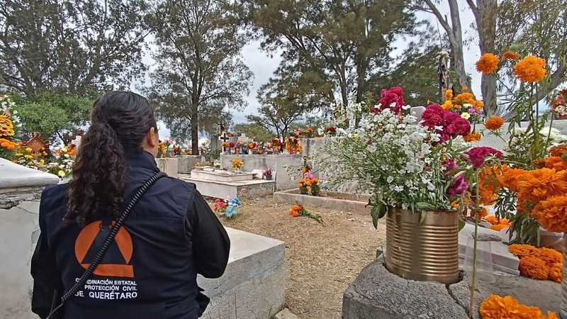 Saldo blanco tras operativo de Día de Muertos en panteones de Querétaro: CEPCQ 