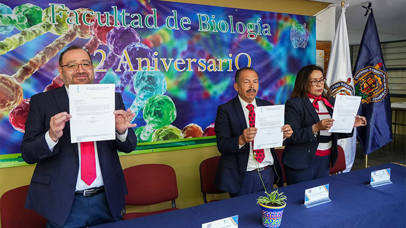 Facultad de Biología de la UMSNH celebra aniversario con la reacreditación de su Licenciatura 
