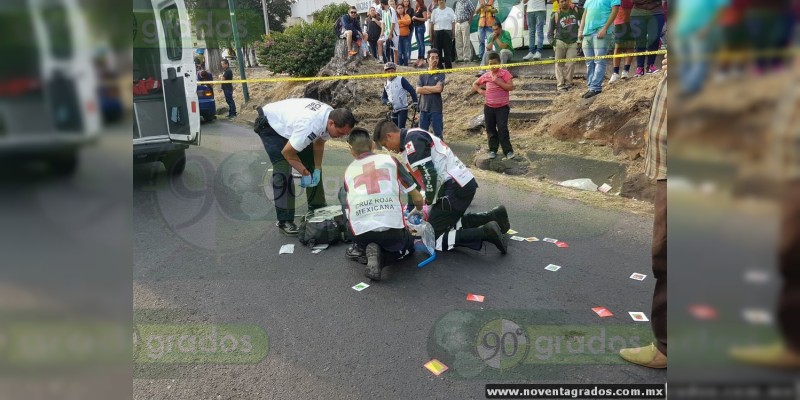 Atropellada muere una niña y lesionada resulta otra, en Morelia; el responsable se dio a la fuga  - Foto 1 