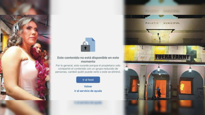 Michoacán: Desaparece de Facebook la alcaldesa de Apatzingán, Fanny Arreola, rebasada por las protestas, la violencia y los escándalos  