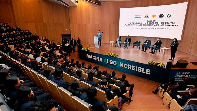 Encabeza Felifer Macías el Taller de “Prevención y Detección de Delitos Patrimoniales en Instituciones Bancarias” 