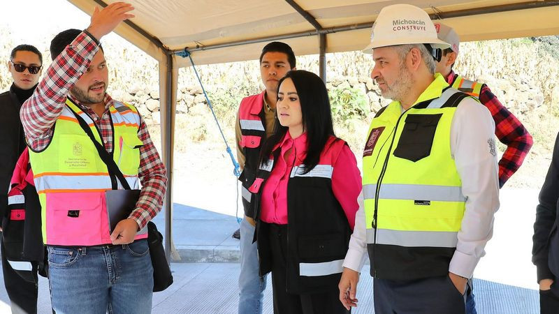Supervisa Bedolla avance de obras en Villas del Pedregal; se invierten 100 millones de pesos en Morelia 