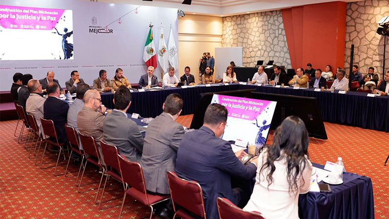 Con la incorporación del sector empresarial, avanza la integración del Plan Michoacán por la Paz y la Justicia: Bedolla 