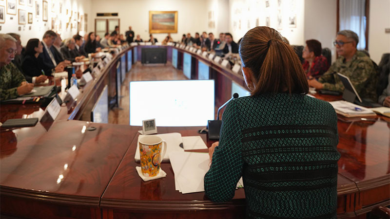 Afina detalles Sheinbaum con su gabinete para la presentación del Plan Michoacán por la Paz y la Justicia 