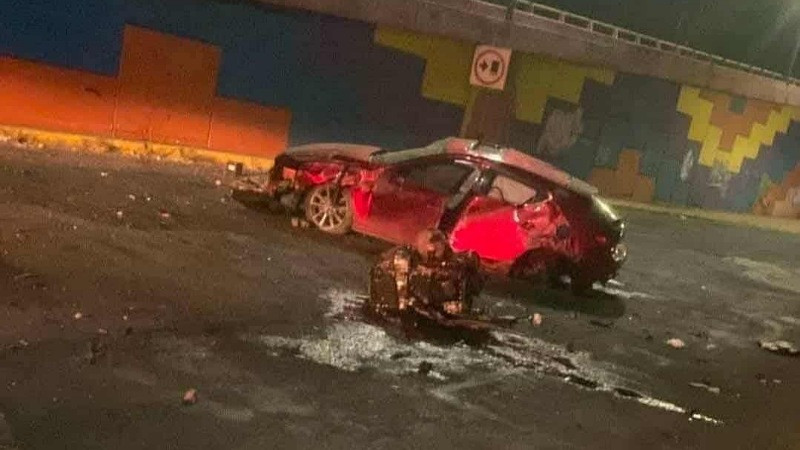 Automovilista pierde el control y se estrella en el Libramiento de Morelia 
