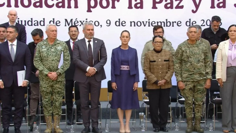Presentan el “Plan Michoacán por la Paz y la Justicia” para reforzar la seguridad en el estado tras homicidio de Carlos Manzo 