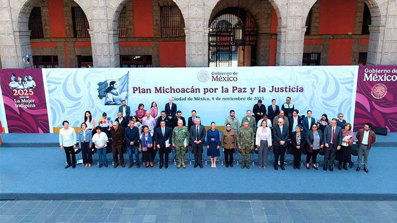 Presentan Bedolla y Sheinbaum Plan Michoacán por la Paz y la Justicia 
