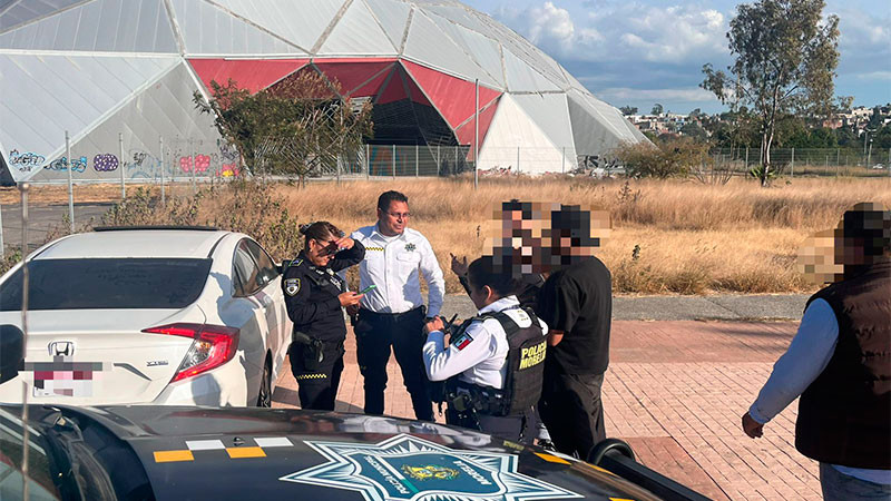 Atiende la Policía Morelia reporte de presunta privación de la libertad en el Deportivo Bicentenario; resultó falsa alarma 
