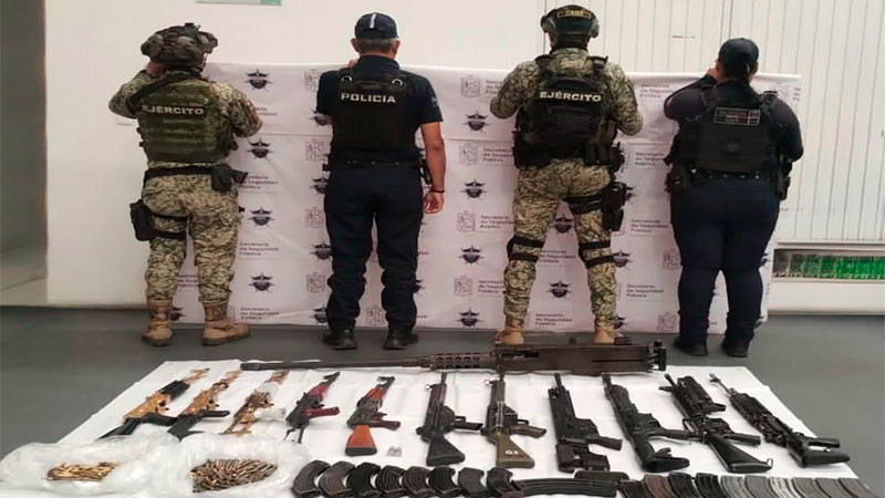 Plan Michoacán: Decomisan un Barret calibre .50 y 11 armas largas de asalto en Huetamo 
