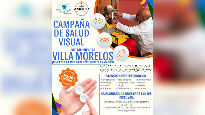 Impulsa Ayuntamiento la salud visual en Morelos con jornada gratuita de atención 