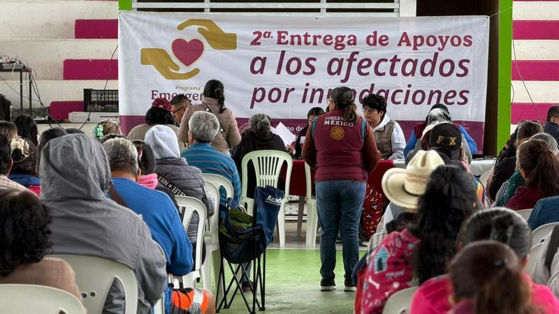Bienestar: inicia segunda entrega de apoyos a familias afectadas por las lluvias en Hidalgo, Puebla, San Luis Potosí, Querétaro, y Veracruz 