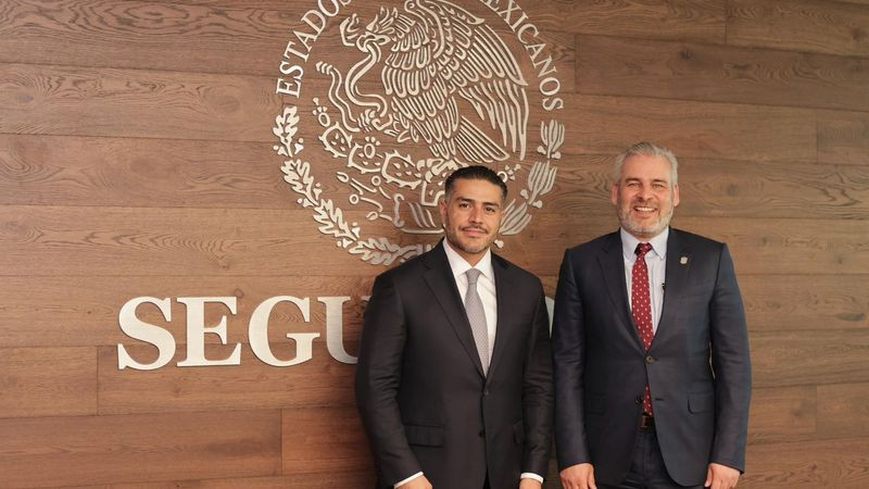 Harfuch estará en Morelia este jueves, confirma gobernador de Michoacán 