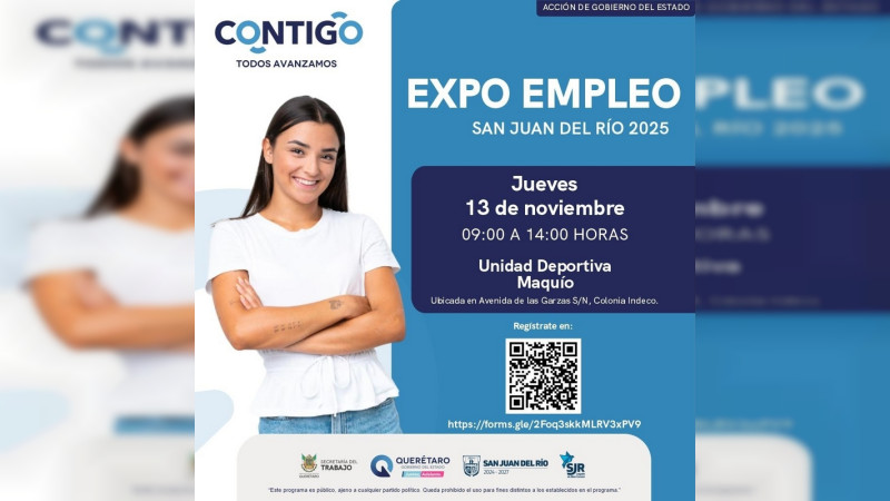 Invita Secretaría del Trabajo a Expo Empleo San Juan del Río, Querétaro 