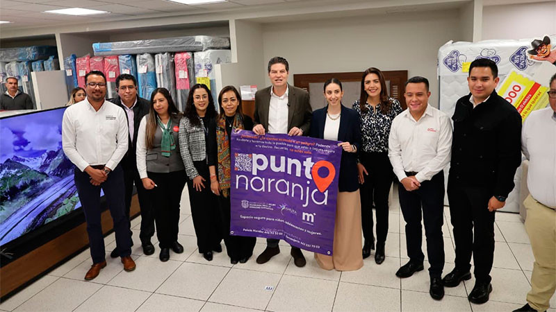  Grupo Salinas se suma a estrategia Punto Naranja del Gobierno de Morelia  