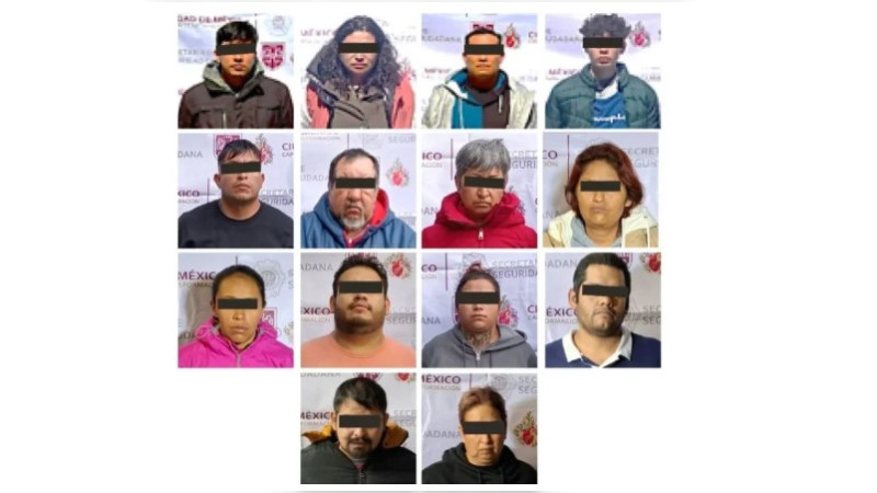 Cae célula delictiva dedicada al comercio de estupefacientes en la CDMX: 14 detenidos y más de mil 500 dosis aseguradas 