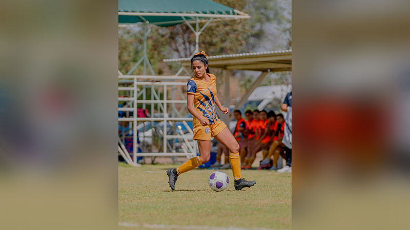 La jugadora nicolaita, Adriana Ramírez lidera la tabla de goleo del Grupo 5 de la Liga TDP Femenil  