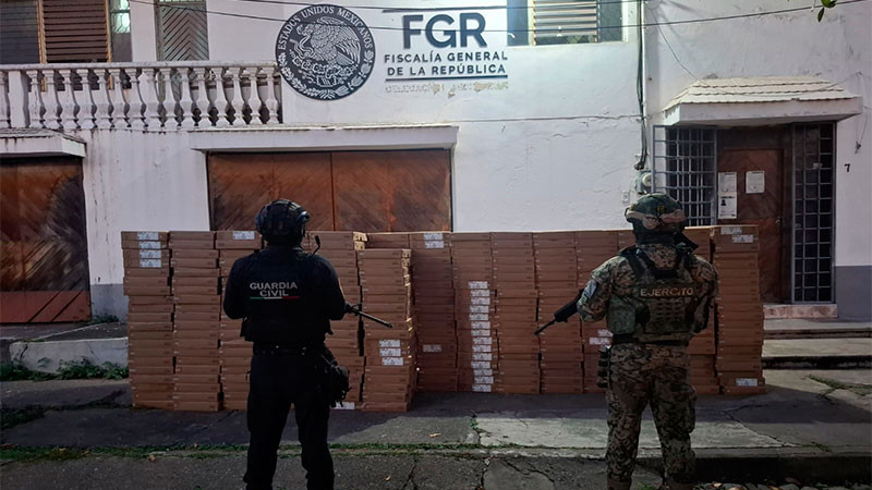 Plan Michoacán: recuperan 398 computadoras reportadas como robadas en Arteaga 