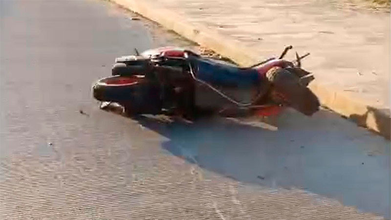 En Uruapan, Michoacán: Fallece motociclista en accidente en el Libramiento Oriente 