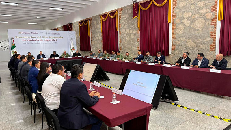 Acude el secretario de Marina a la presentación del Plan Michoacán en materia de seguridad  