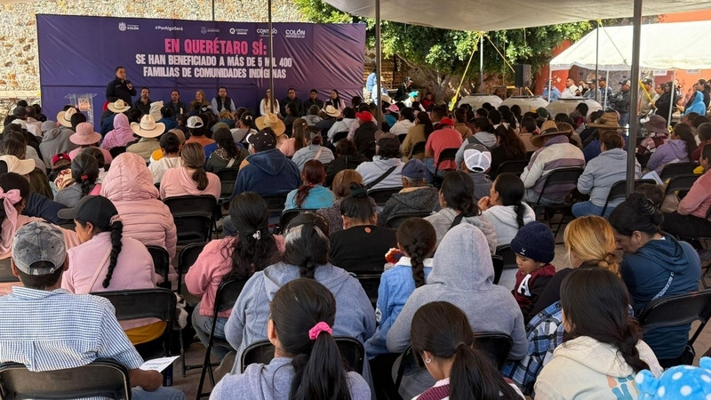Entrega Gobierno de Querétaro apoyos sociales a comunidades indígenas 