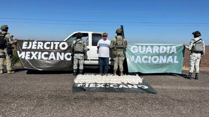Fuerzas federales aseguran casi 200 kilos de estupefaciente en Sonora 
